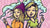 Girls Seeds, smoking a blung, CBD, THC cartoon