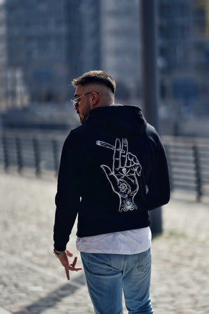 El Capitan higher hand hoodie black