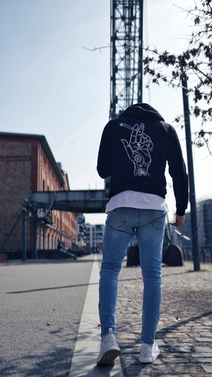 El Capitan higher hand hoodie black